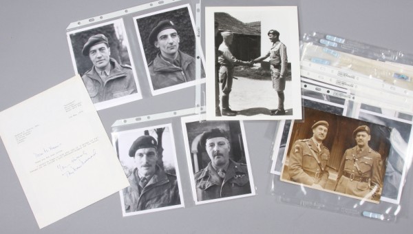 Appraisal: Grouping of British military autographs including General Richard Gale signed