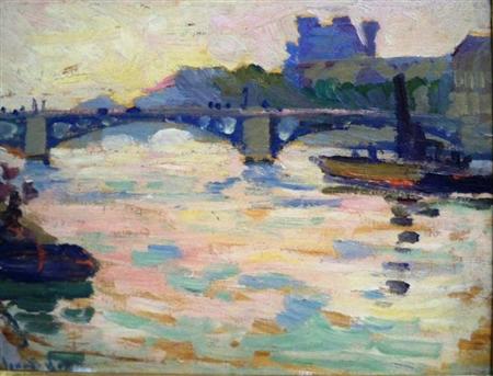 Appraisal: Jonas Lie American Norwegian - Paris View of the Seine