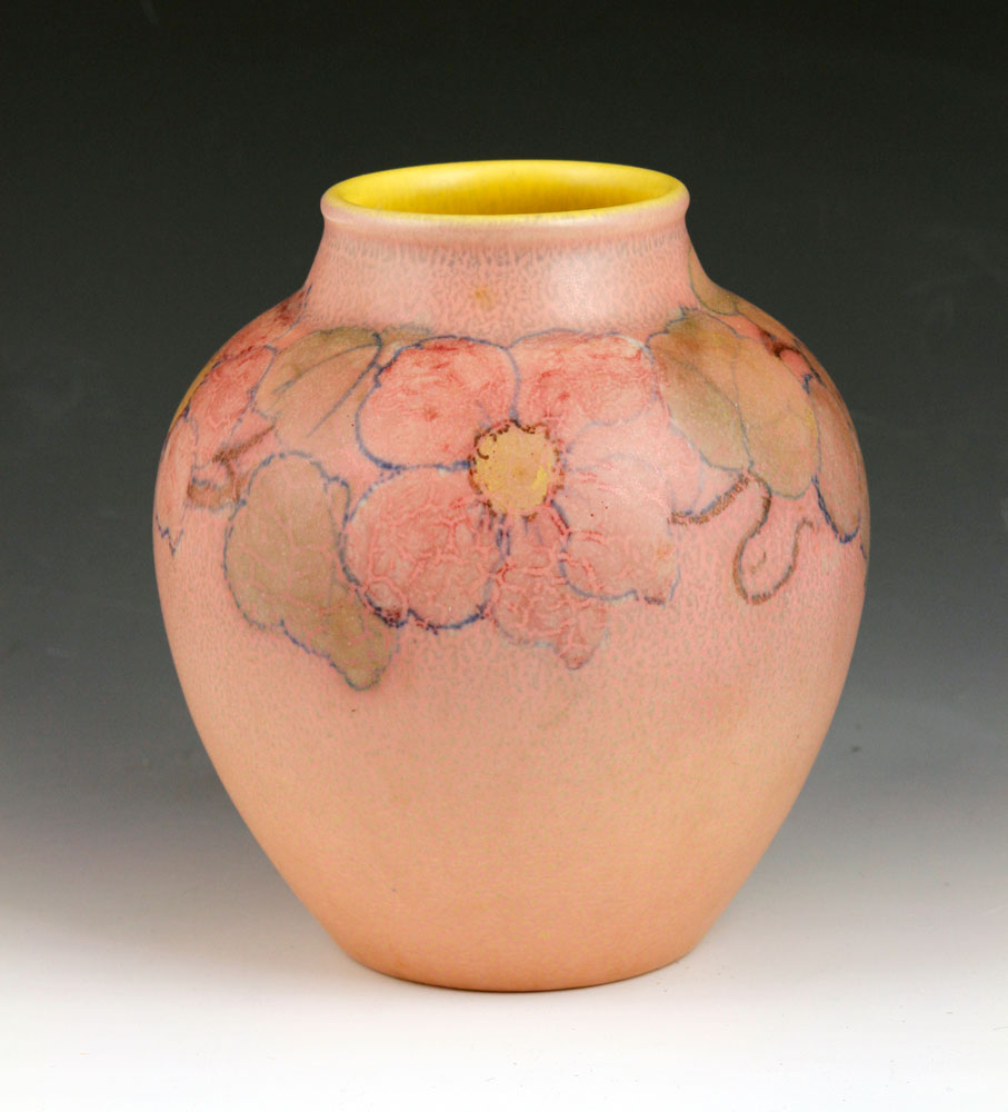 Appraisal: - Jones for Rookwood Pink Vase Katharine Jones for Rookwood