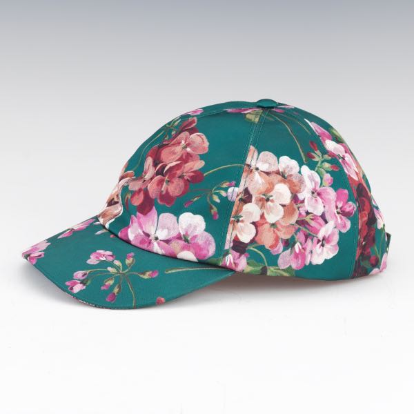 Appraisal: GUCCI CAPPELLO DONNA RASO ST BLOOMS BASEBALL CAP x x