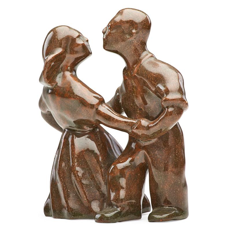 Appraisal: MARY SCHEIER Figurine of dancing couple Condition Report Excellent condition