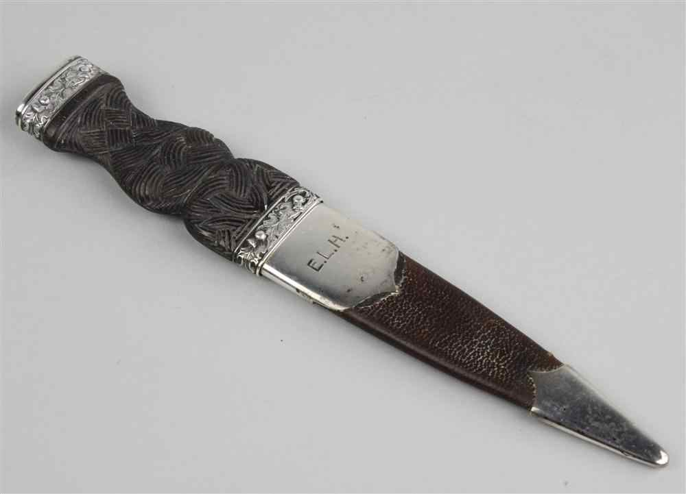 Appraisal: SCOTTISH DIRK WITH CASE circa with maker's mark for Henry