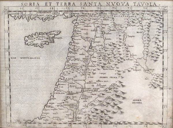 Appraisal: HOLY LAND MAPS Group of maps including Seutter M Palaestina