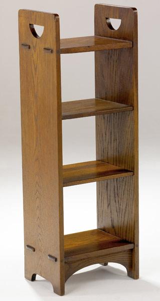 Appraisal: GUSTAV STICKLEY D-Handle magazine stand Branded mark x x