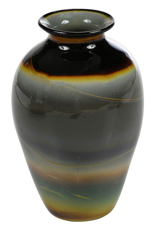 Appraisal: Quezal Innovation Agate Art Glass Vase American early th century