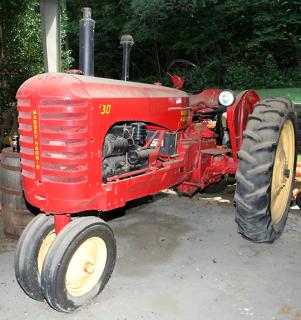 Appraisal: Massey-Harris tractor older restoration OR good tires but hasn't been