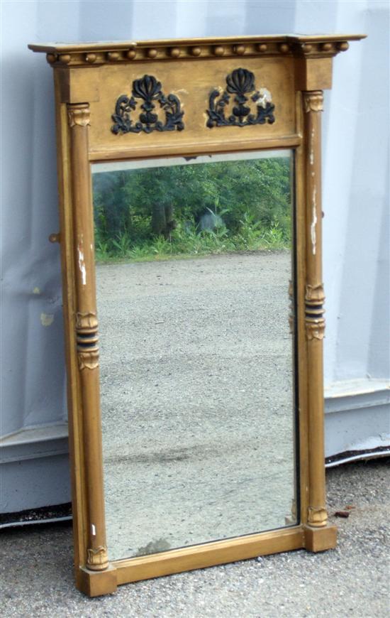 Appraisal: A th century gilt framed pier glass with breakfront top