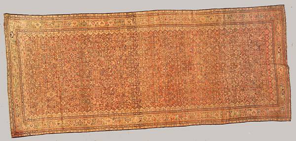 Appraisal: A Malayer long carpet Central Persia circa size approximately ft