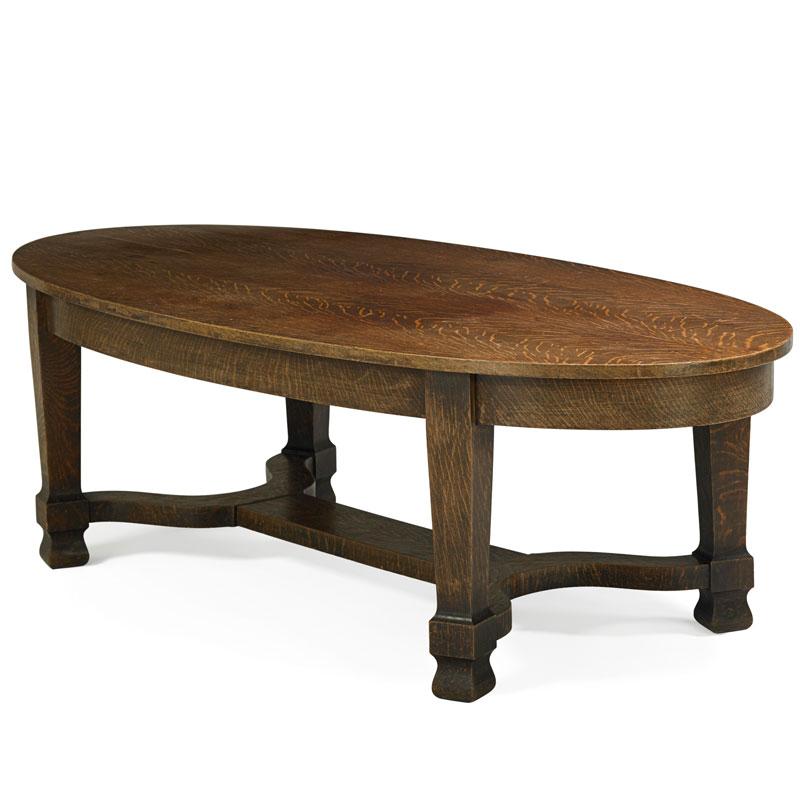 Appraisal: QUAINT ART FURNITURE CO Attr Table Condition Report Mostly good