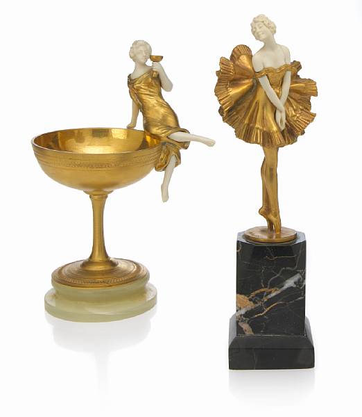 Appraisal: G Omerth wk - P Phillippe wk - two figural