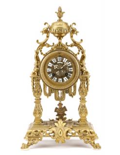 Appraisal: Richond Montmartre Bronze Dor Mantle Clock French th century A