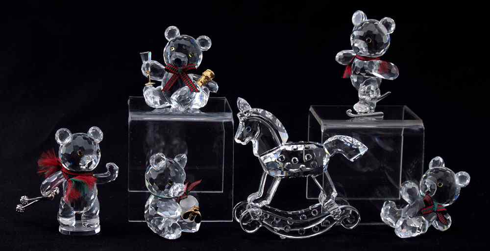 Appraisal: SWAROVSKI CRYSTAL FIGURINES To include Martin Zendron designed KRIS BEARS