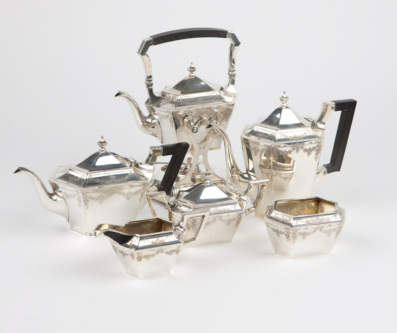 Appraisal: Lot An American sterling silver tea coffee service Circa -