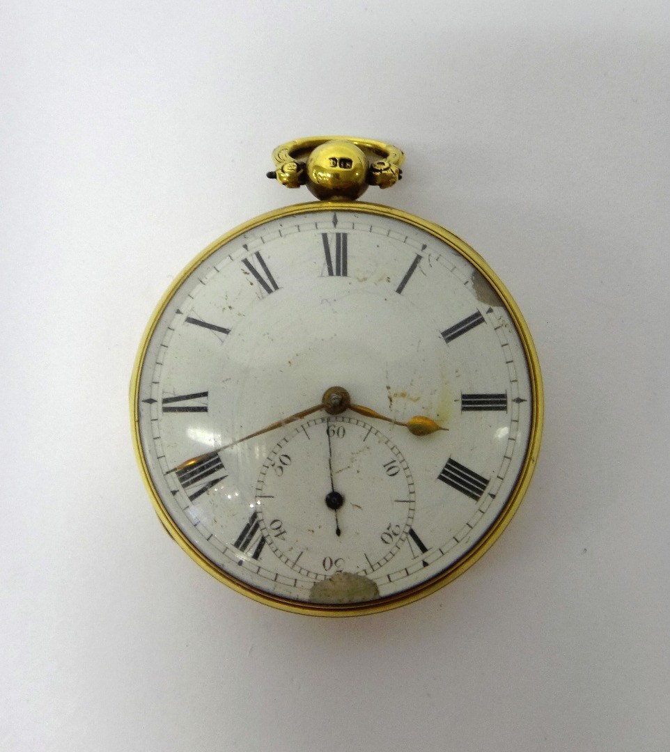 Appraisal: A gentleman's ct gold cased key wind openfaced pocket watch