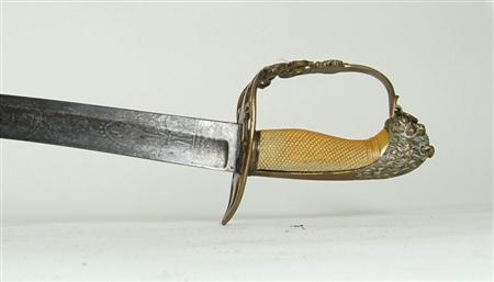 Appraisal: An early th century infantry officer's pattern sabre the hilt