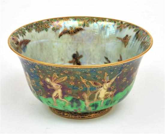 Appraisal: A SMALL WEDGWOOD FAIRYLAND LUSTRE BOWL CIRCA Circular with an