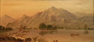 Appraisal: th c American School oil th c American School- Mountainous