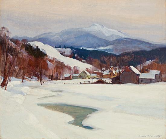 Appraisal: EMILE ALBERT GRUPPE American - Village in Winter oil on