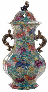 Appraisal: Mason's Ho English late th century paneled covered vase with