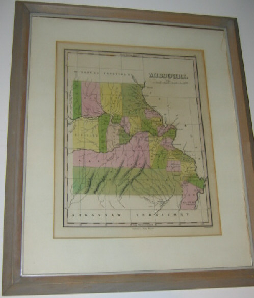 Appraisal: ANTHONY FINLEY Hand colored and engraved map of Missouri by