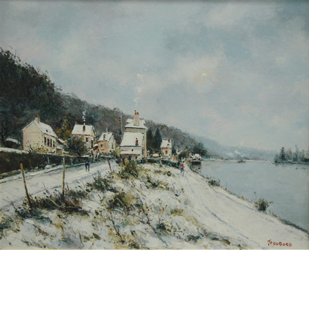 Appraisal: Jean-Pierre Dubord French b La Seine a Duclair en Hiver