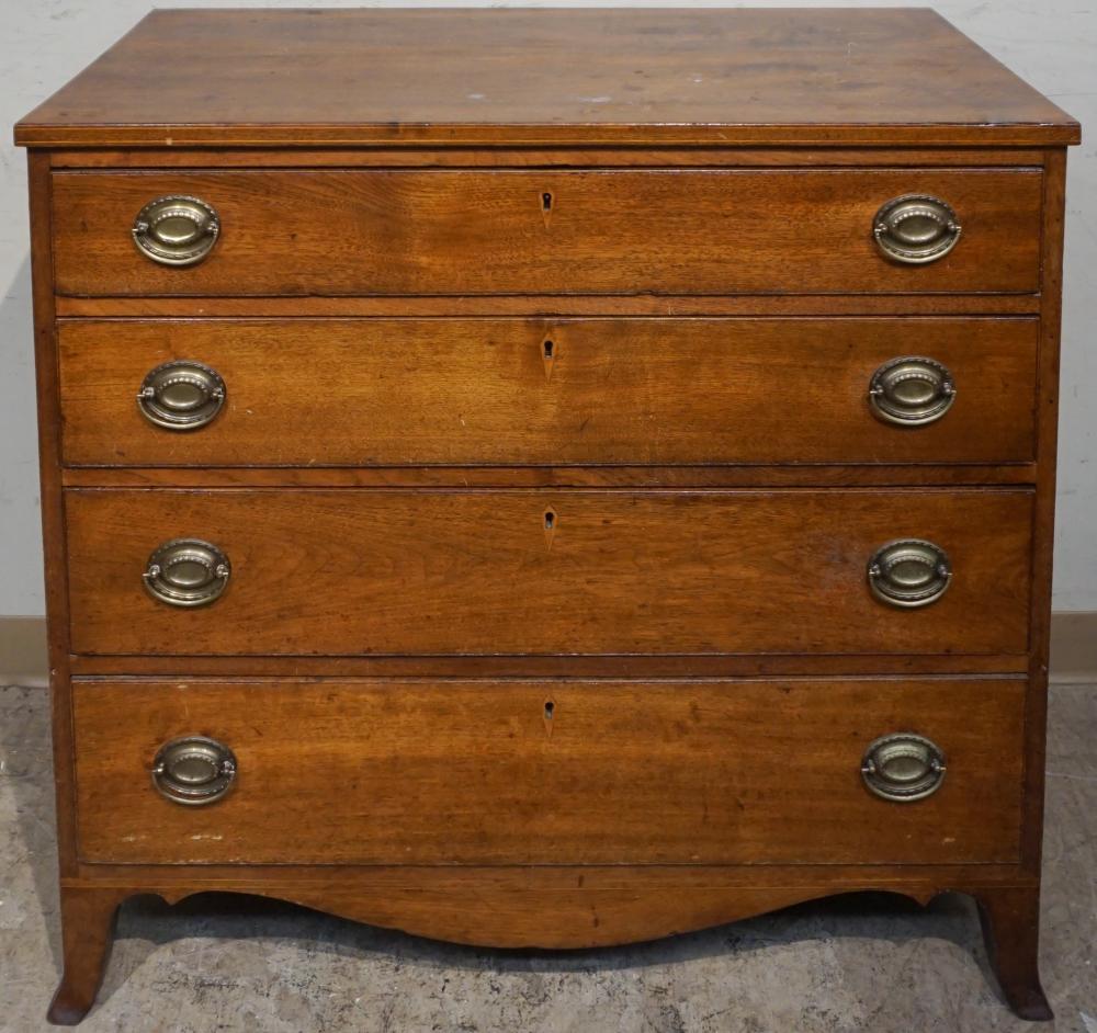 Appraisal: FEDERAL SATINWOOD INLAID PINE AND WALNUT CHEST OF DRAWERS TH