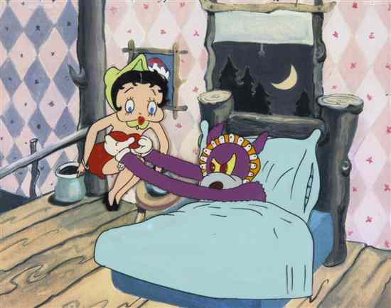 Appraisal: CARTOON BETTY BOOP A group of three original production cels