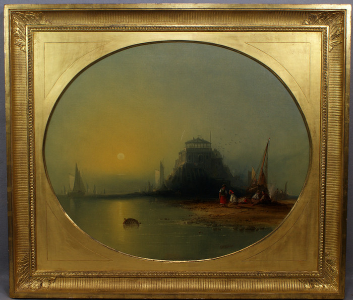 Appraisal: George Washington Nicholson American - o c titled Castle Isle