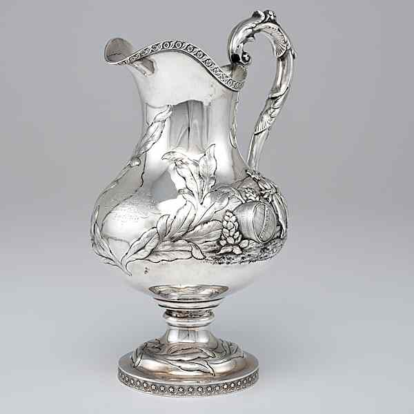 Appraisal: Kentucky State Agricultural Society Coin Silver Award Pitcher New York