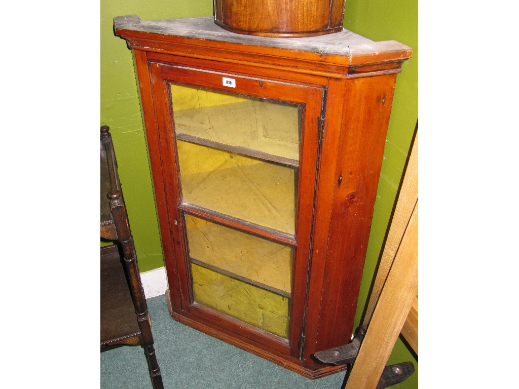 Appraisal: Glazed door corner cabinet