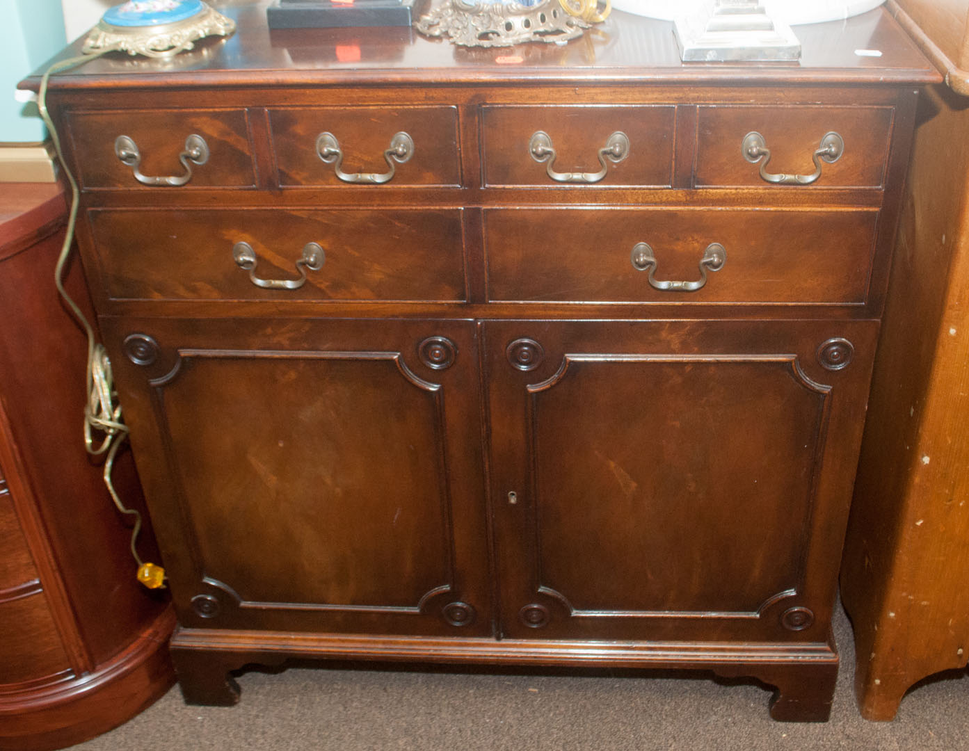 Appraisal: Mahogany server Undernumber