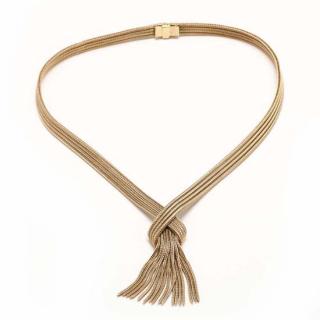 Appraisal: KT Tassel Necklace Grosse consisting of a four-row fox tail