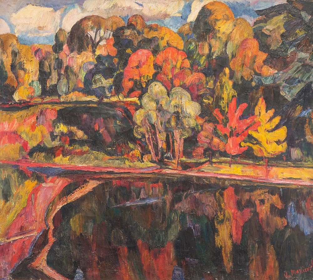 Appraisal: ABRAHAM MANIEVICH RUSSIAN - ABRAHAM MANIEVICH RUSSIAN - Autumn Landscape