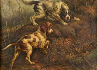 Appraisal: Painting Thomas William Earl Thomas William Earl British - Hunting