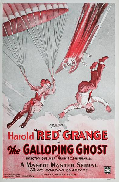 Appraisal: The Galloping Ghost Mascot Pictures one-sheet lithograph condition A never