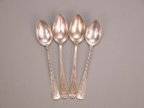 Appraisal: A Lot of Fancy Spoons Two pairs of marked strerling