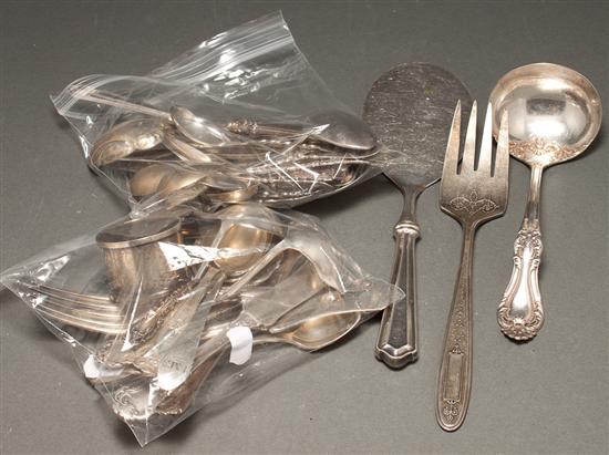 Appraisal: Group of American sterling silver flatware and small serving pieces