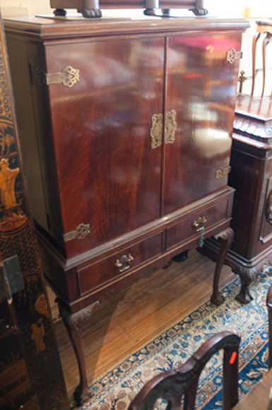 Appraisal: PERIOD BALL AND CLAW FOOT DRINKS CABINET