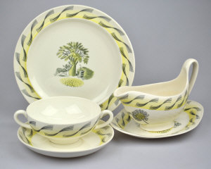 Appraisal: A Wedgwood dinner service 'Garden' pattern designed by Ravilious comprising