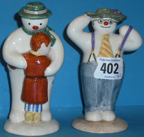 Appraisal: Royal Doulton Snowman figures Stylish DS and Thank You DS