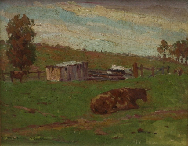 Appraisal: Dattilo Rubbo - Day on the Farm Windsor circa oil