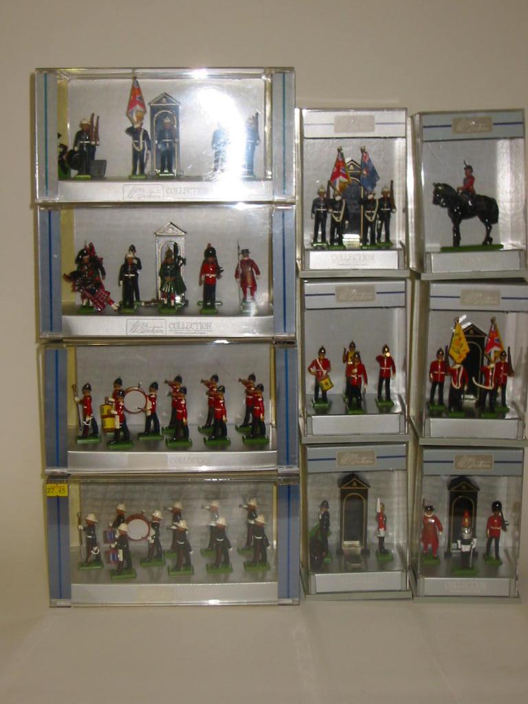 Appraisal: Six Britains hand painted Detail Sets in rigid plastic cases