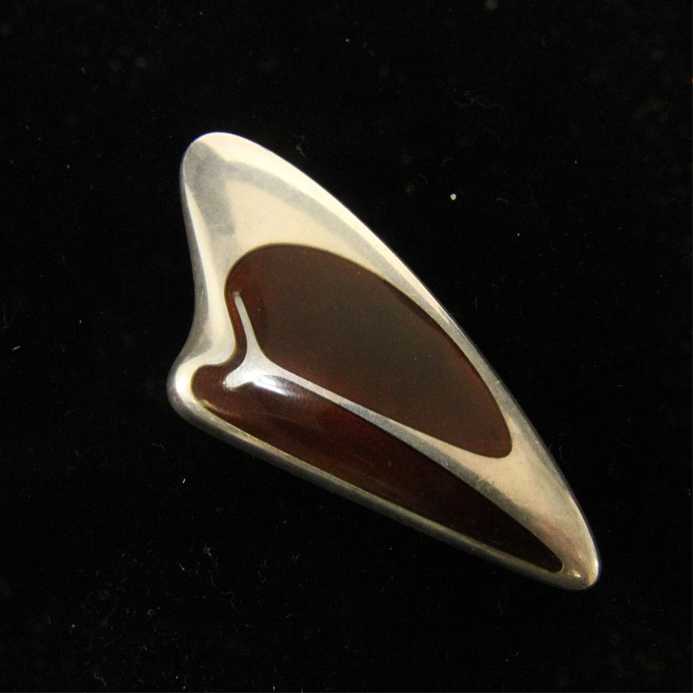 Appraisal: Georg Jensen Enamel Amphoric Brooch Koppel Henning Koppel for Georg