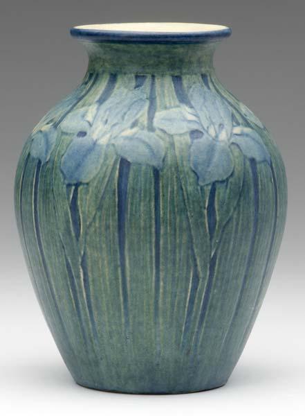 Appraisal: NEWCOMB COLLEGE Transitional vase beautifully carved by A F Simpson