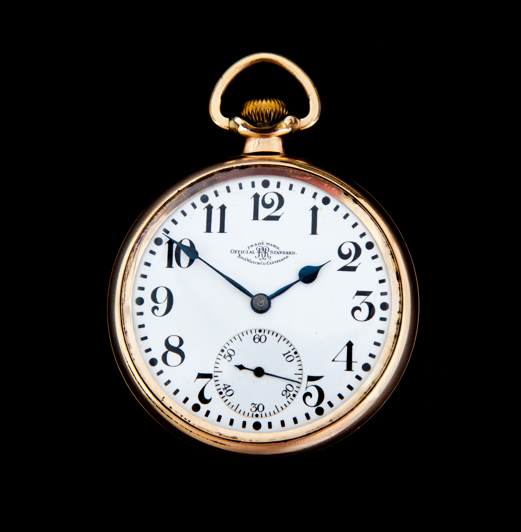 Appraisal: BALL WATCH COMPANY OFFICIAL R R STANDARD POCKET WATCH Cleveland