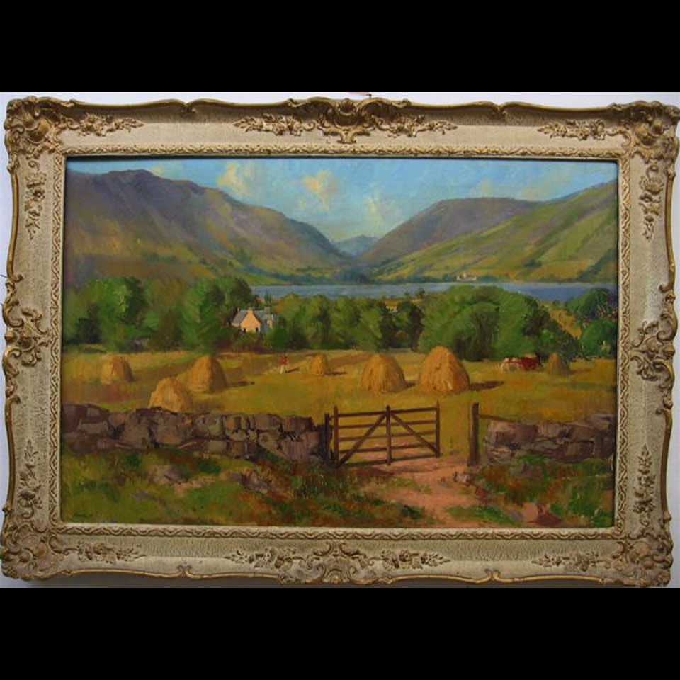 Appraisal: GEORGE GAULT - IRISH LOCH EARN GLEN OGLE PERTHSHIRE OIL