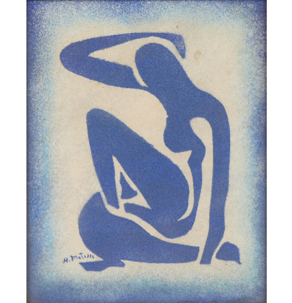 Appraisal: Henri Matisse French - Blue Nude I enamel on copper