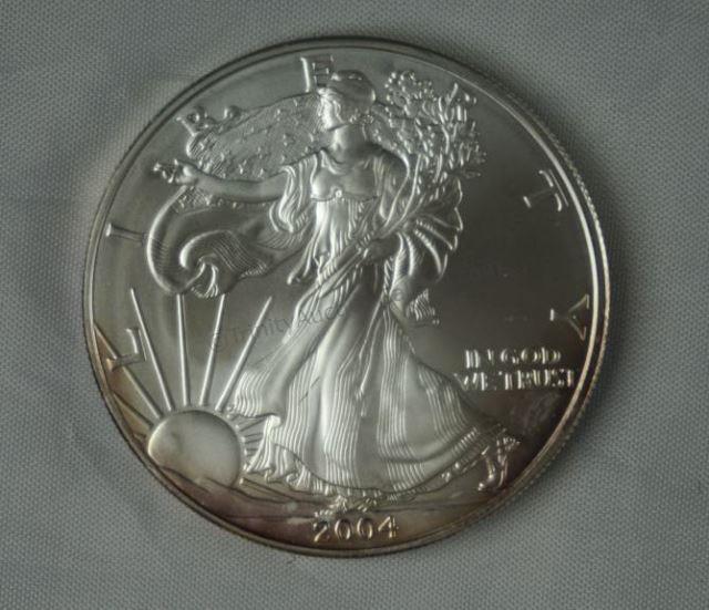 Appraisal: oz Silver Eagle Dollar - with some toning in excellent