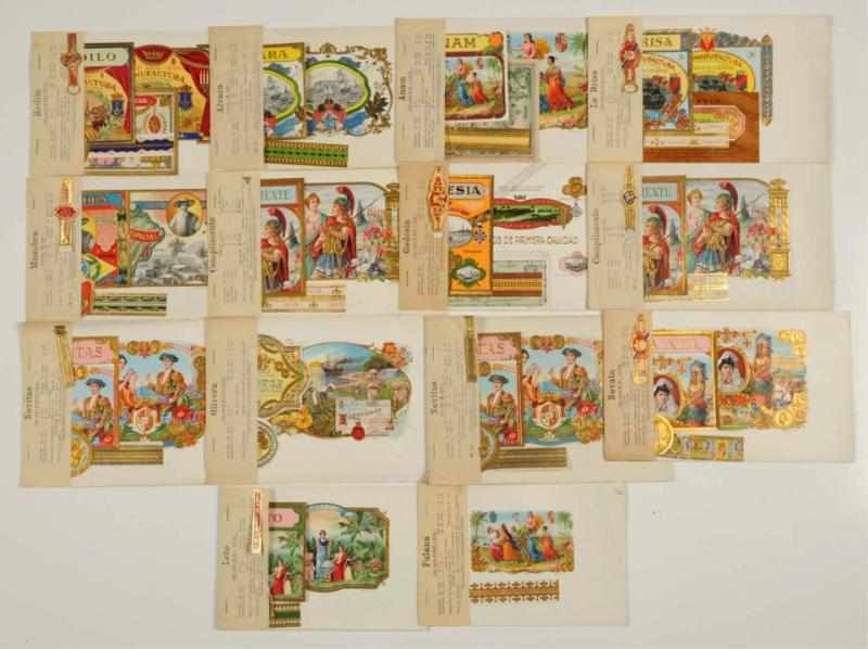 Appraisal: Lot of Travel-Themed Cigar Label Dealer Sets Circa s to