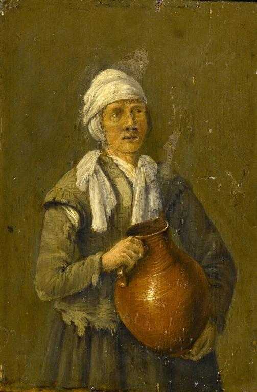 Appraisal: FOLLOWER OF EGBERT VAN HEEMSKERCK A PEASANT WOMAN WITH A